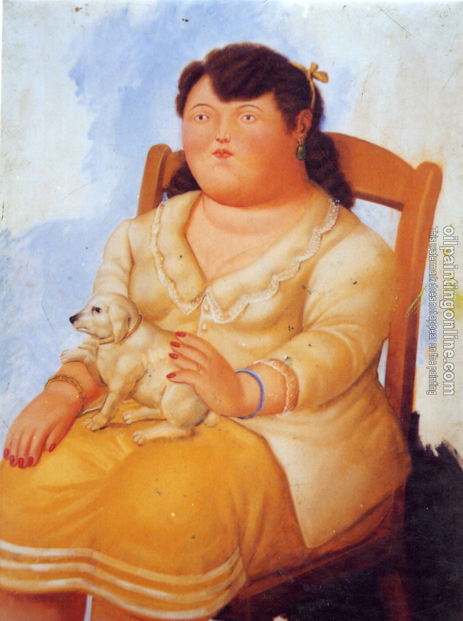 Botero, Fernando - Abstract oil painting.